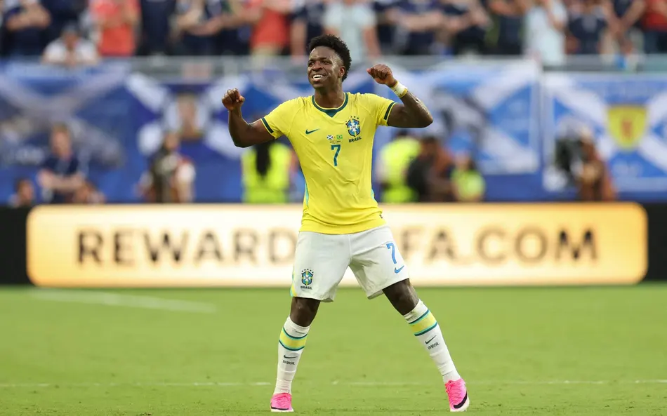 Brasil vence por 3x0 sobre a Escócia e mais uma vez com o brilho de Vini Júnior na Copa do Mundo